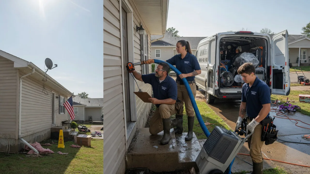 Ceiling Water Damage Restoration in Van Dyne, WI near me